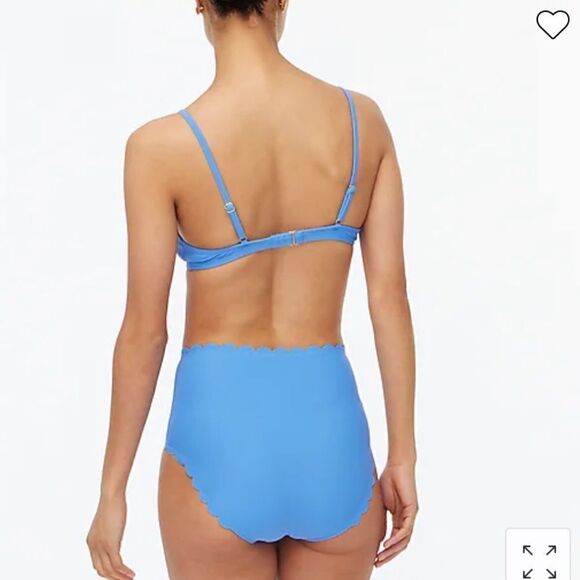 J. Crew High-rise scalloped bikini bottom - Picture 4 of 6